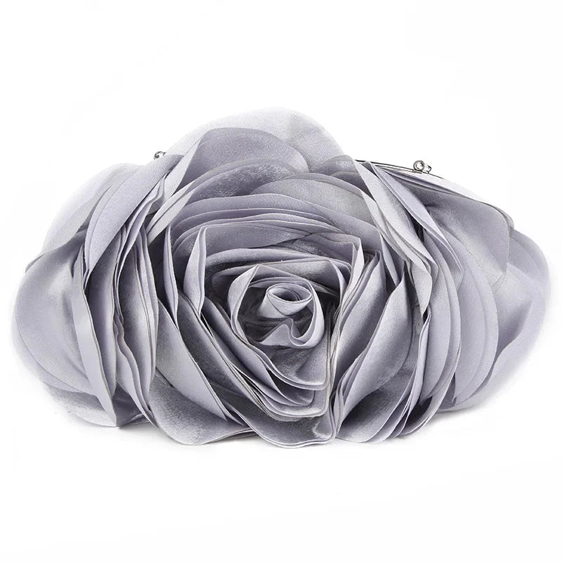 Floral Evening Clutch Bag | Flower Bride Purse & Wedding Handbag Luxegan