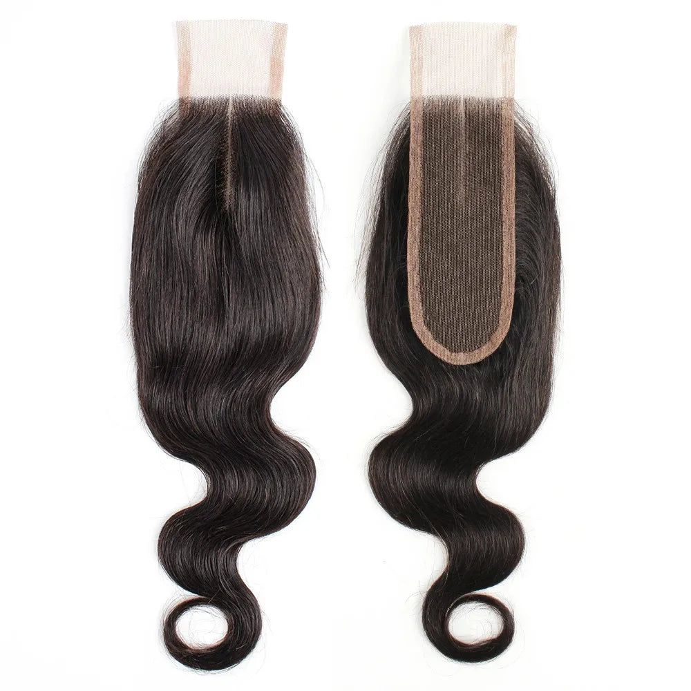 Phashion Kim K 2x6 Swiss Transparent Lace Closure Straight Body Wave Deep Parting Brazilian Remy Human Hair For Black Women