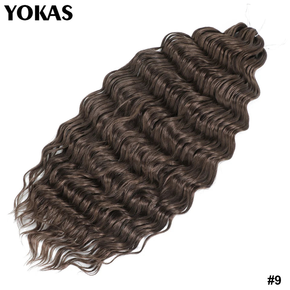 24 Inch Synthetic Anna Curl Crochet Hair | Pre-Looped Deep Wave
