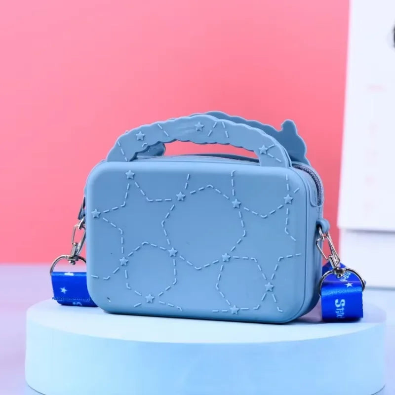 Stitch Disney Silicone Bag | Cartoon Anime Figure Stitch Shoulder Bag (Lilo & Stitch Fashion Kids Girl Accessories Coin Purse Gift)