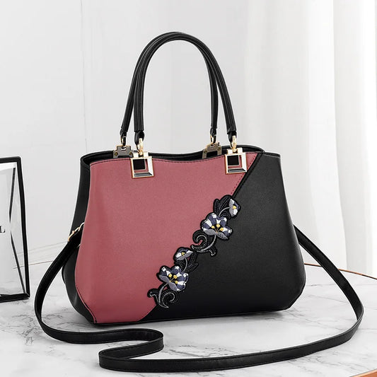 Designer Shell Handbag | Vintage Leather Shoulder & Top-Handle Bag Luxegan