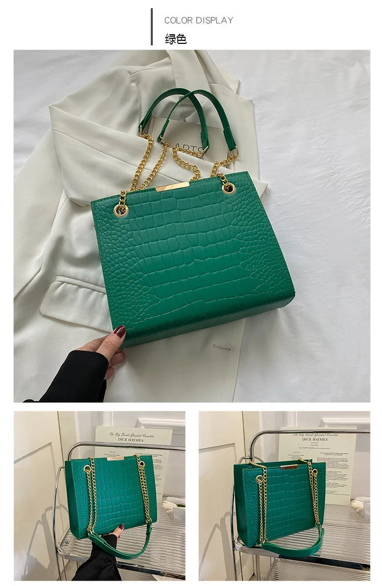 Fashion Luxury Crossbody Bag for Women | New Trendy Designer Shoulder Bag | Sophisticated Solid Color Leisure Messenger | Elegant PU Leather Square Handbag with Versatile Dual Straps Luxegan