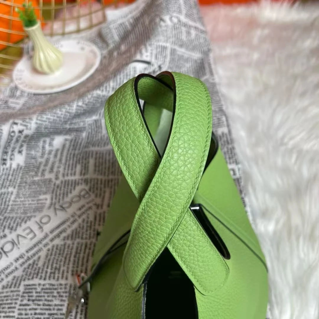 Genuine Leather Solid Casual Tote | Soft Hand-stitched Bucket Commuter Handbag Luxegan