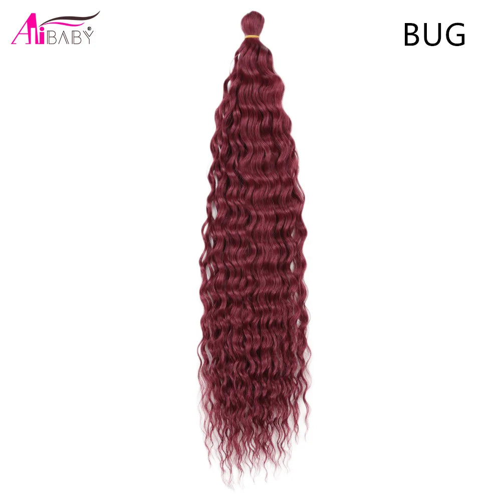Ariel Curl Crochet Hair 22in – Ocean Wave Ombre Braiding Hair | 100g | 38 Colors | 1 or 3 Pcs - view 26