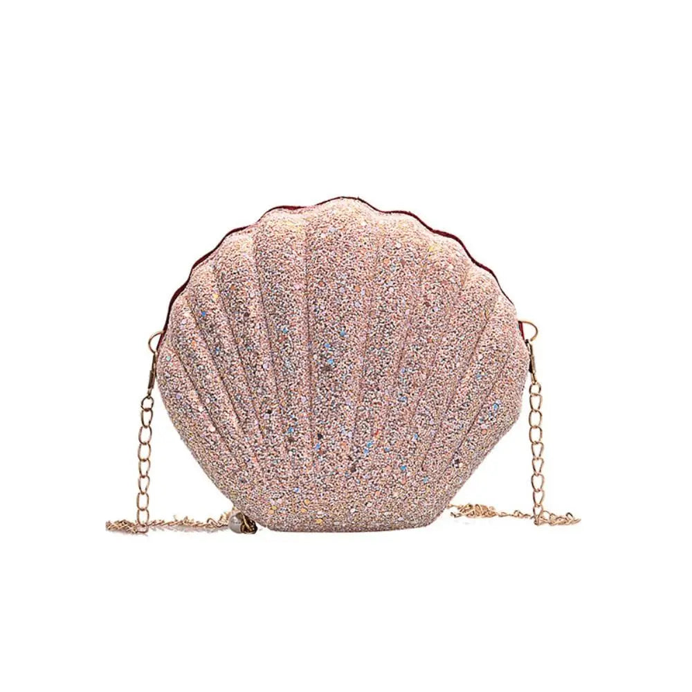 Elegant Shiny Evening Banquet Bag | Sophisticated "Korean Style" Silhouette | Elegant Sequined Chain Shoulder Bag | "Dignified" High-Performance Crossbody Accessory for Radiant Versatile Styling Luxegan