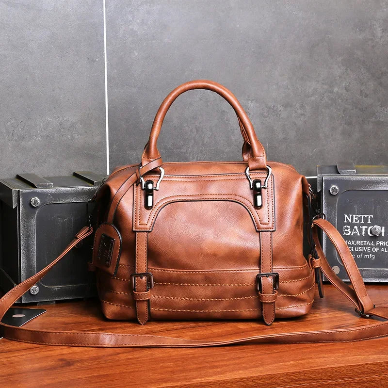 Women's PU Leather Crossbody Tote Handbag | Stylish Shoulder Bag for Daily Use Luxegan