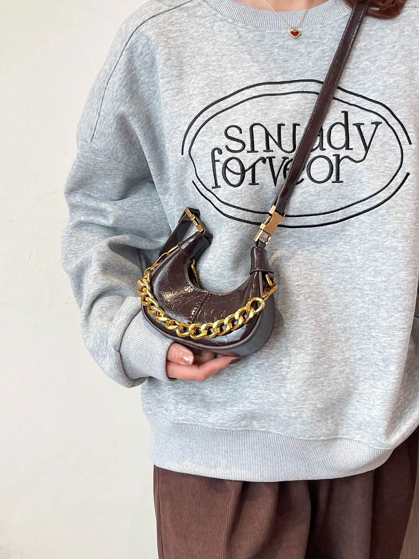 Elegant Hobo Top Handle Bag | Small Minimalist Chain Shoulder Purse Luxegan