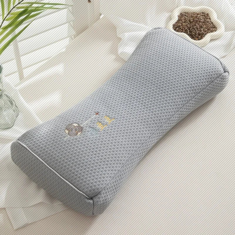 New Summer Cooling Buckwheat Pillow | Sophisticated "Doudou" Rectangular Silhouette | Elegant Breathable Student & Adult Home Essential | "Dignified" High-Performance Grade A Bedding for Radiant Versatile Styling Luxegan