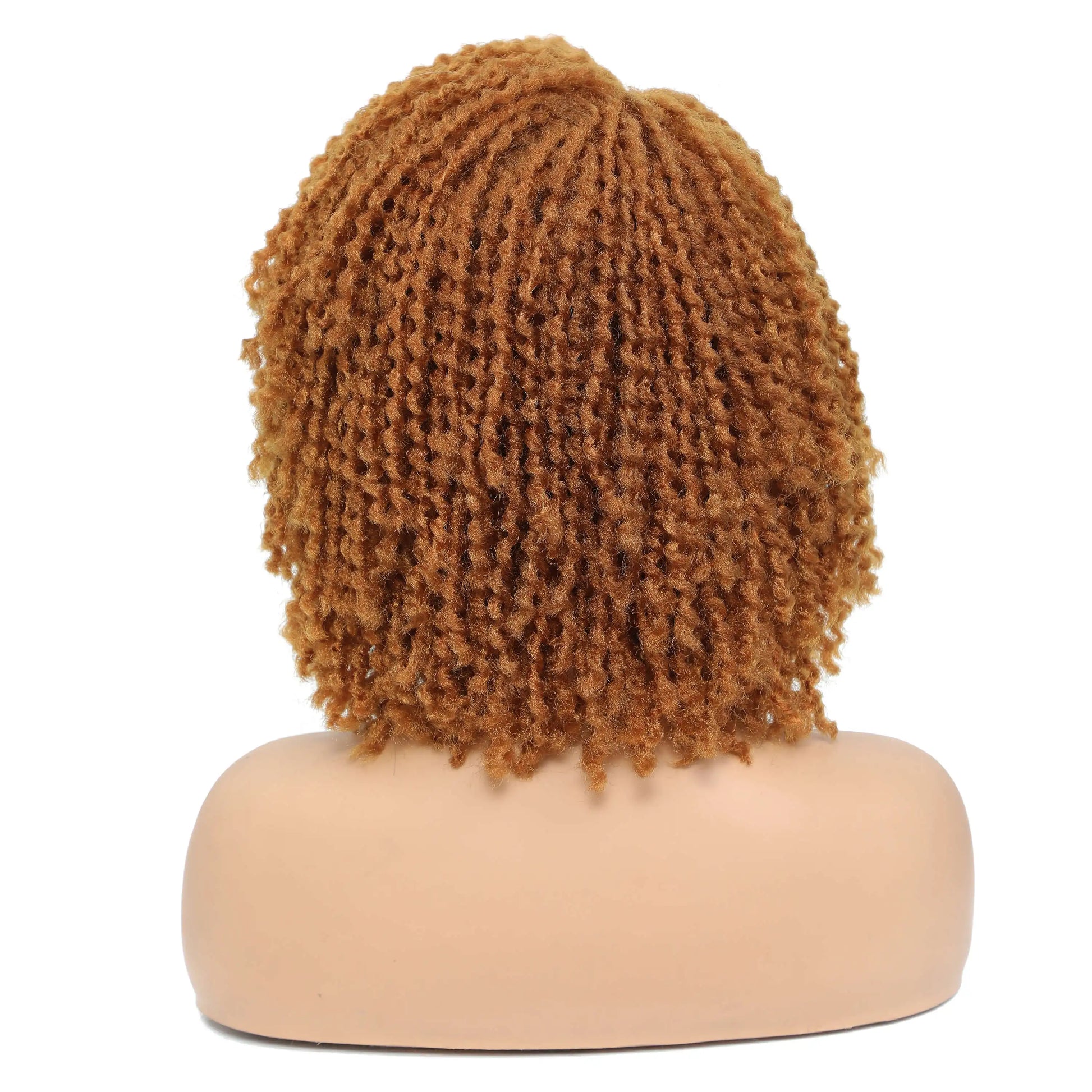 10" Braided Bob Wig | Afro Dreadlock Wig | Curly Ends | Synthetic Crochet Wig | Cosplay
