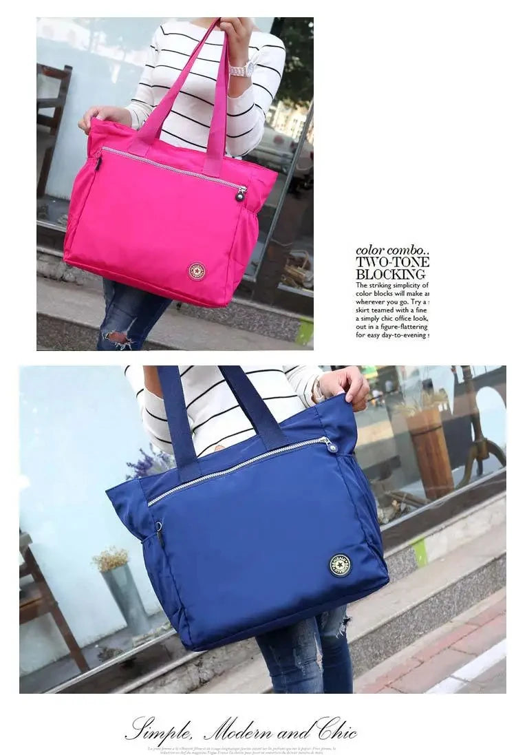 Bolsa de viaje Oxford impermeable de gran capacidad para mujer, bolso de hombro, valija, Bolsa De Viaje, bolsos de mujer, bolsa de compras