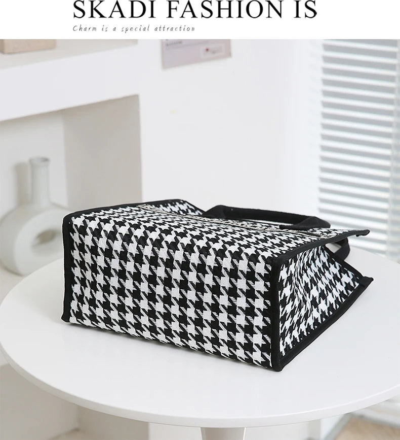 New Arrival! Fashionable Top-handle Bag with Cute Cat Pattern | Large Capacity Mommy Bag for Women, Perfect for Work and Commuting Luxegan