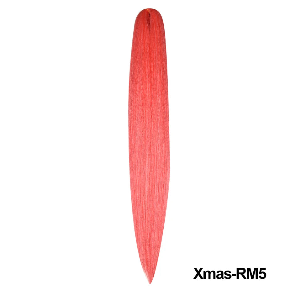 Christmas Kanekalon Jumbo Braid Hair Extensions | Yaki Straight | 1 Strand