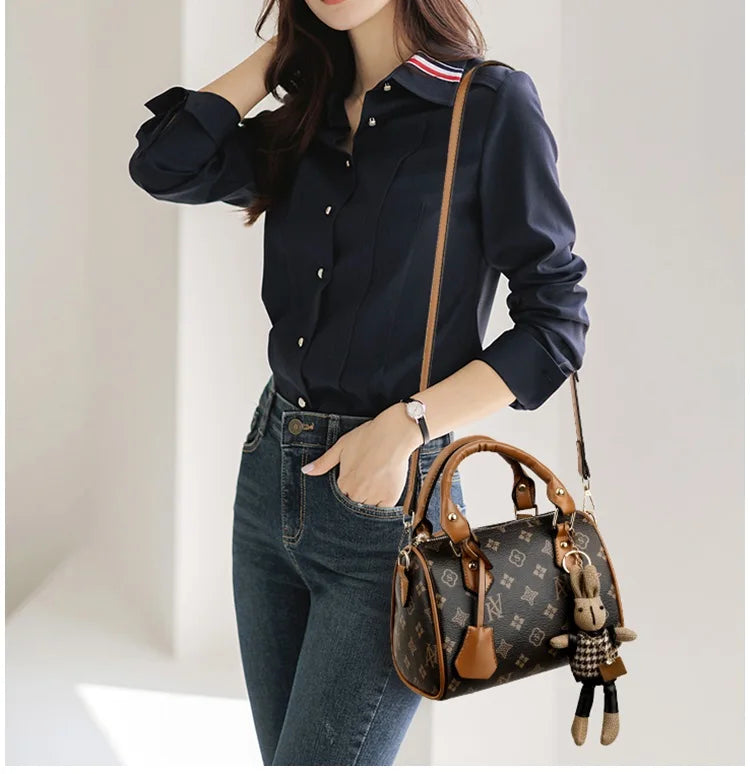 High-End Bags for Women | Fashionable Hand-Held Lock Buckle Bag, Small Square Bag, New Styles & Versatile Luxegan