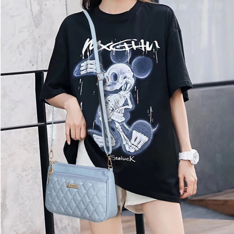 Women’s Embroidered Leather Handbag | Casual Satchel Messenger Bag | Ladies' Large Capacity Shoulder Bag with Decorative Hairball Pendant | Versatile PU Leather Top-Handle Bag Luxegan