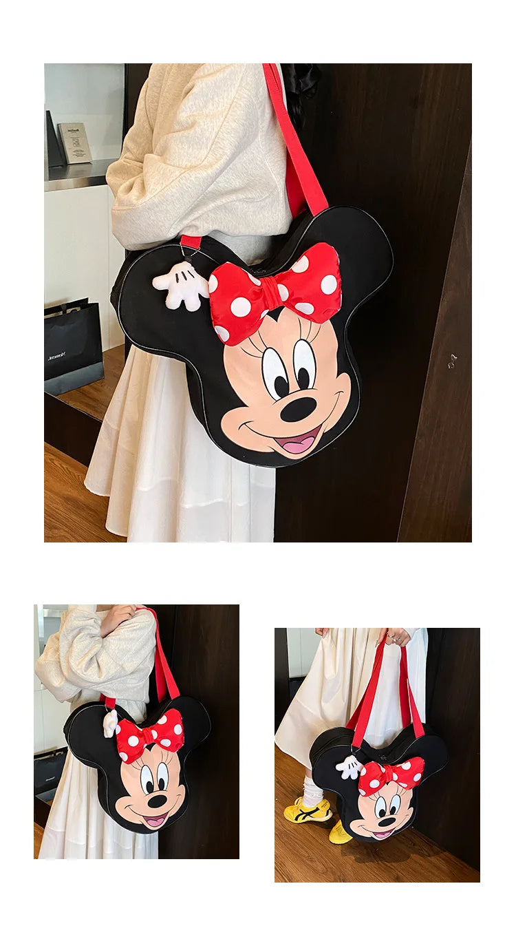 Unisex Disney Cartoon Canvas Tote | Large Capacity Shopping Bag Luxegan