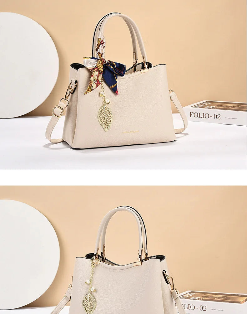 Wedding Banquet Red Handbag | Fashionable High-end Texture & Large Capacity Tote Luxegan