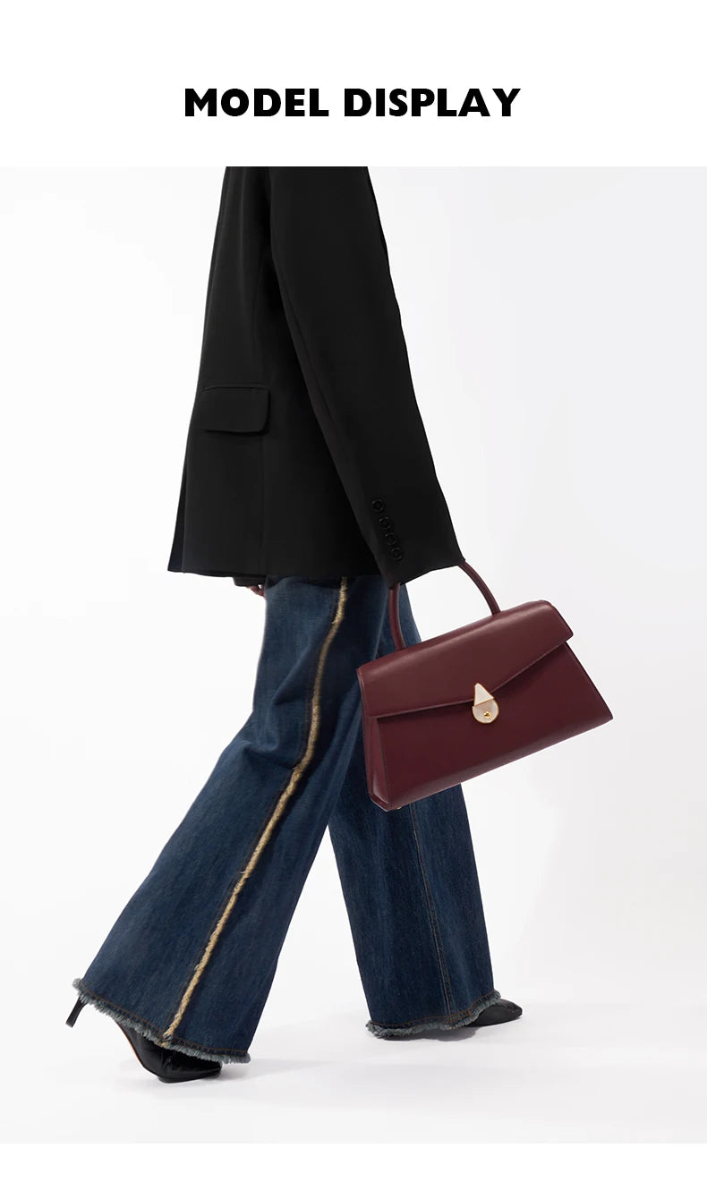 Premium Genuine Leather Women’s Handbag | Large Capacity "Doctor" Style Crossbody Bag - view 3