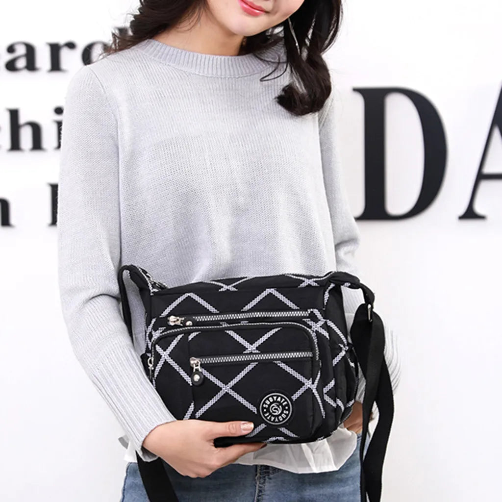 Women's Nylon Waterproof Messenger Bag | Travel Crossbody & Shoulder Purse Luxegan