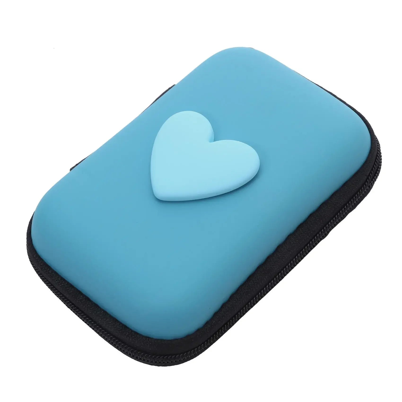 Cute Headphone & Data Cable Storage Bag | Rectangular Box Zipper Pouch Luxegan