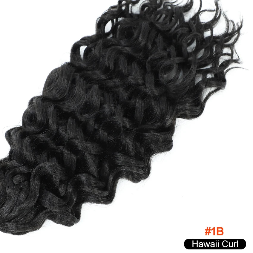 Deep Wave Twist Crochet Hair | Ombre Afro Curls Braiding Extensions | 18–24 Inches Luxegan