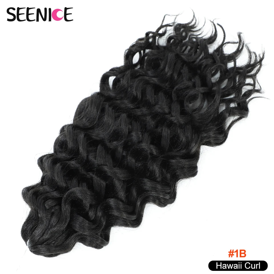 Afro Curls Deep Wavy Twist Crochet Hair Extensions – Ombre Synthetic Braiding Hair for Women - view 20