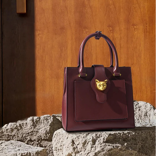 New Luxury Genuine Leather Women’s Handbag | Large Capacity Multi-Compartment Commuter Bag | Fashion Handheld & Crossbody Business Tote Luxegan