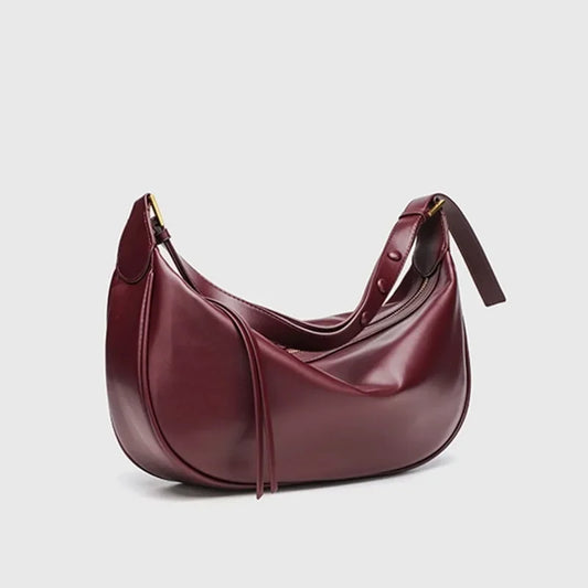 Dumpling Crescent Armpit Bag | Large Capacity Shoulder & Crossbody Handbag Luxegan