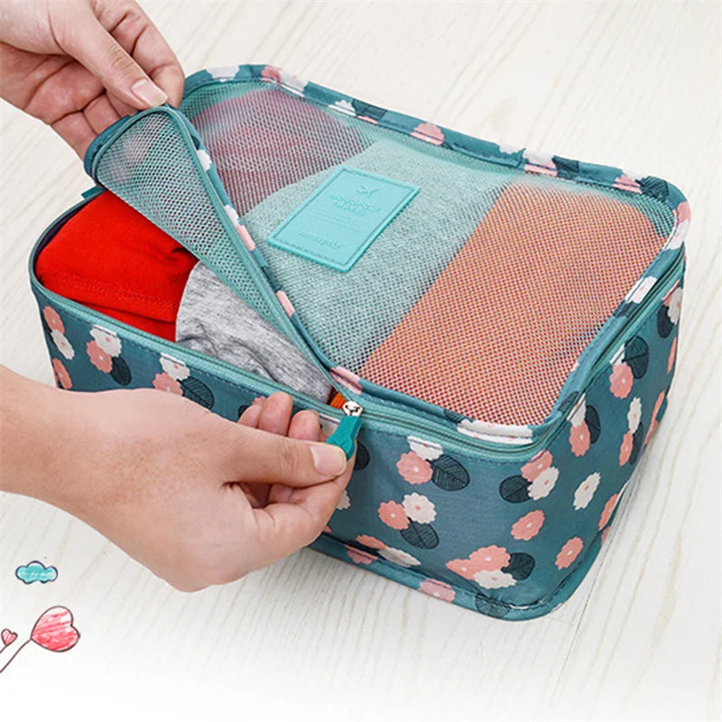 6 PCS Travel Storage Bag Set | Tidy Organizer Wardrobe Suitcase Pouch Luxegan