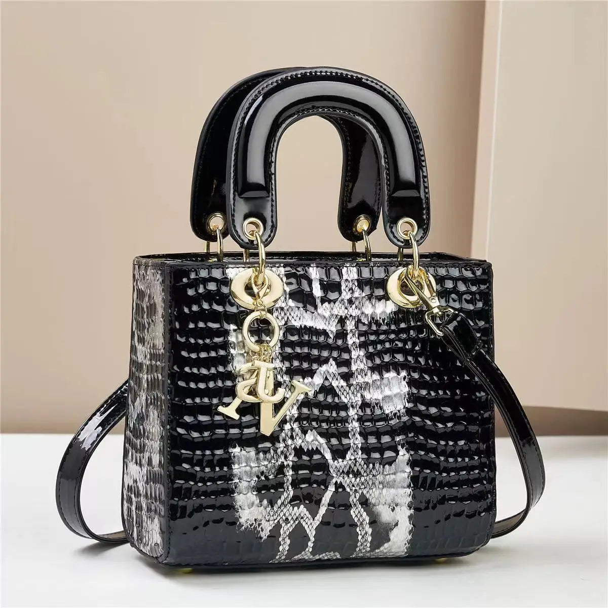 Fashion Brand Designer Women's Handbag | New Crocodile Pattern Daifei Bag (Classic Versatile Shoulder & Commuter Crossbody Bag) Luxegan
