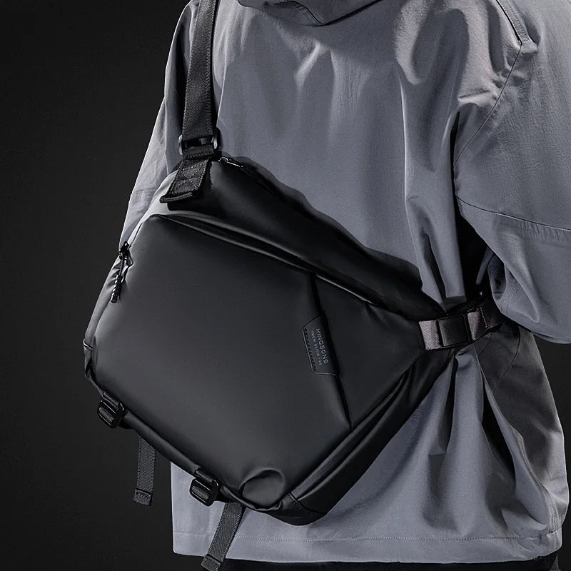 Crossbody bag Men's outdoor sports waterproof sports shoulder bag | Riding fashion trend 13 "pad bag bolso hombre crossbody bags Luxegan