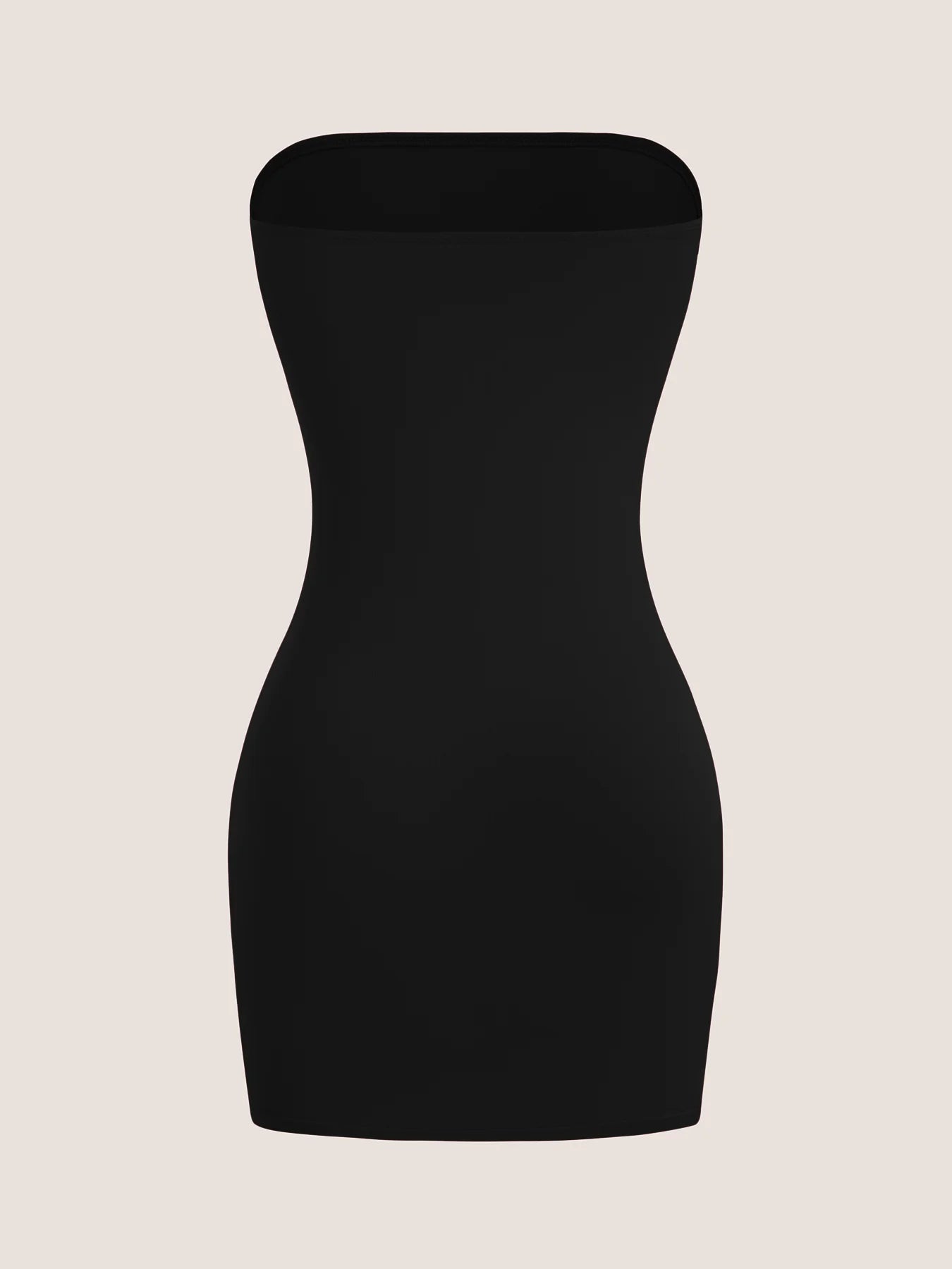 Women's Elegant Strapless Spring Summer Dress | Sexy Solid Color Sleeveless Trend Gown | Premium Knit Medium Stretch Slim Fit Knee-Length Sheath Vestido Luxegan