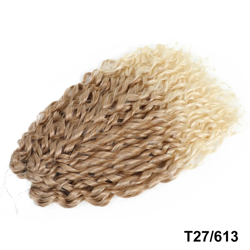 Jessica Curls Crochet Braiding Hair | Synthetic Water Wave Twist Hair 22 Inch | 53 Colors