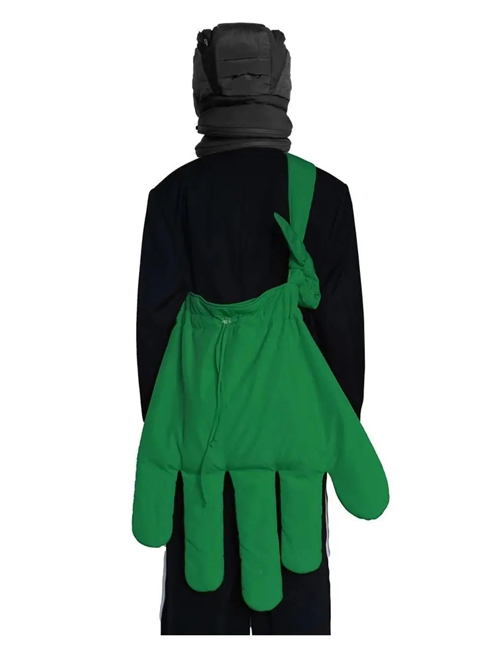 Red Nylon "Big Gloves" Street Style Shoulder Bag | Bold Euro-American Casual Crossbody | Fashionable Soft Nylon Bucket Bag | Women's & Girls' Versatile Streetwear Handbag (Model 1) Luxegan