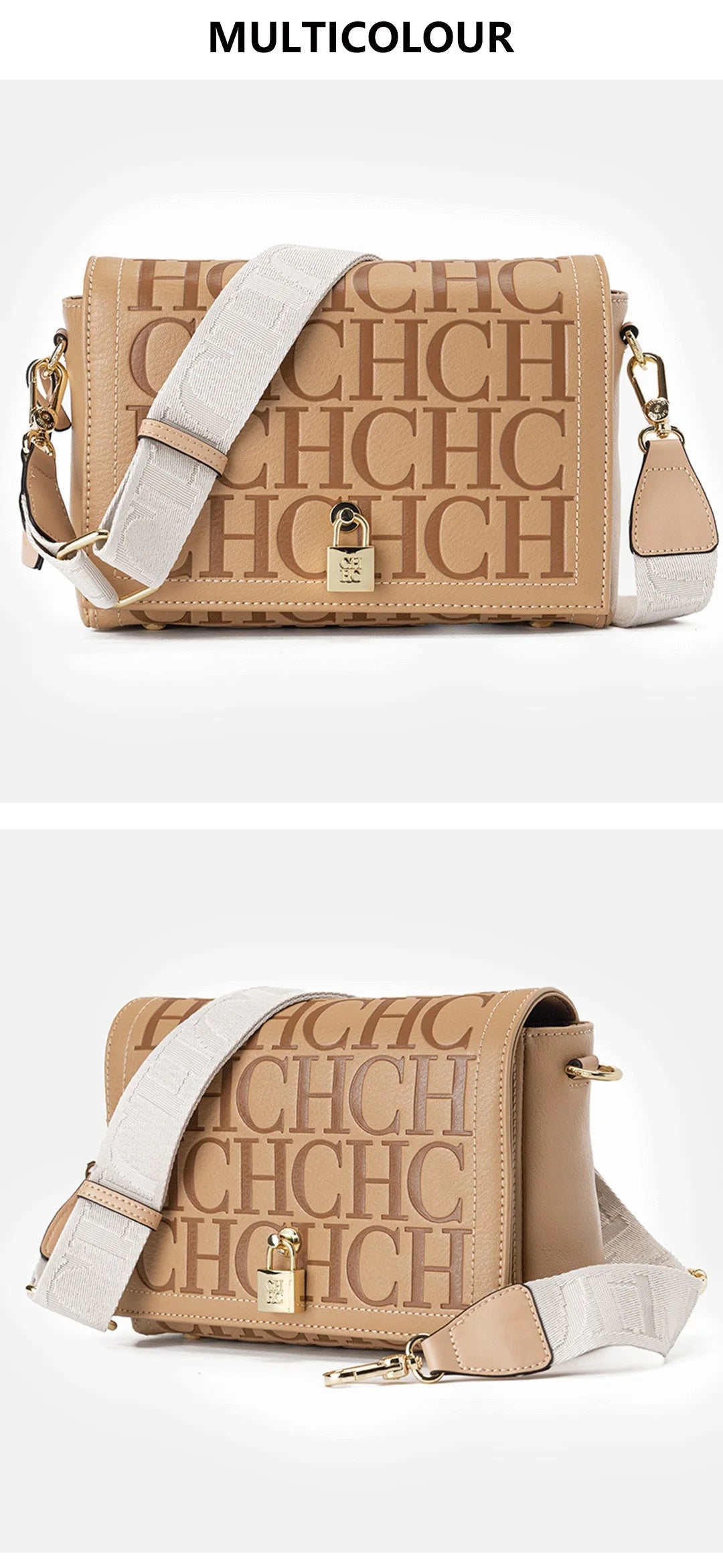Elegant Letter Print Crossbody Bag | Niche Designer Satchel
