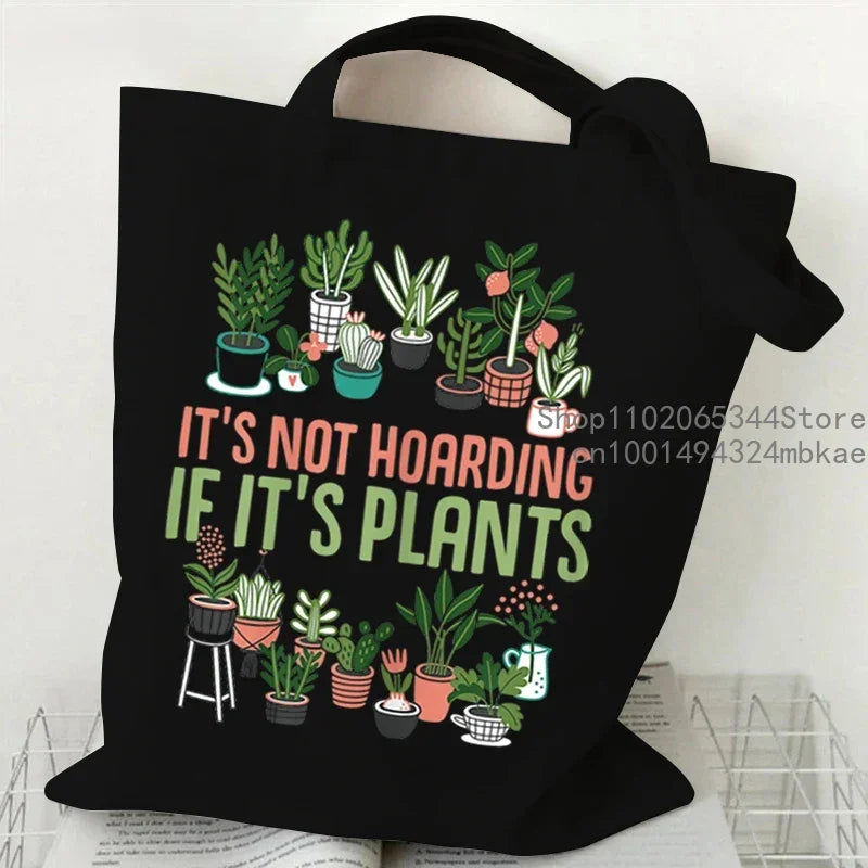 Soft Canvas Floral Cartoon Tote | Unisex Garden Print Shoulder Bag Luxegan