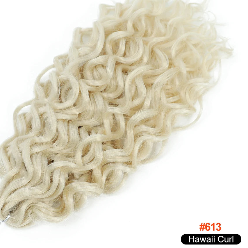 Deep Wave Twist Crochet Hair | Ombre Afro Curls Braiding Extensions | 18–24 Inches Luxegan