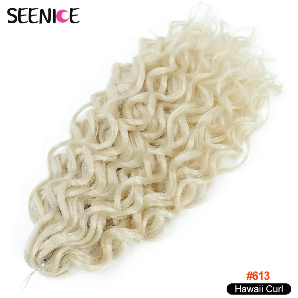 Afro Curls Deep Wavy Twist Crochet Hair Extensions – Ombre Synthetic Braiding Hair for Women - view 9