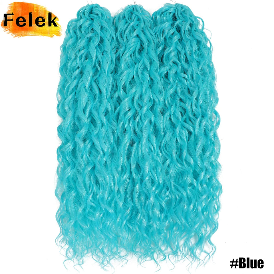 Jessica Hair Deep Wavy Twist Crochet Hair 22 Inch | 100G | 54 Colors | 3 Packs/Lot