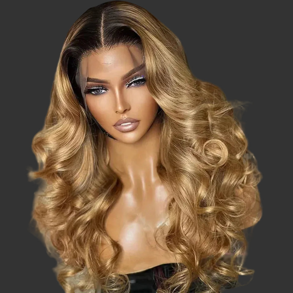 Chestnut Brown Loose Wave Wig | Sophisticated 7x5 "Bye Bye Knots" HD Lace Closure | Elegant Pre-Cut Brazilian Human Hair | "Dignified" 180% Density Glueless Remy Wig for Radiant Versatile Styling Luxegan