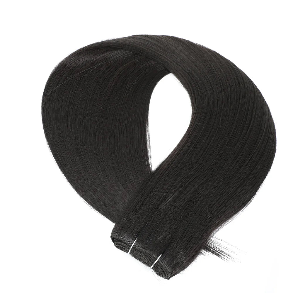 Bone Straight Synthetic Hair Extensions | Yaki Texture | 24–32 Inches