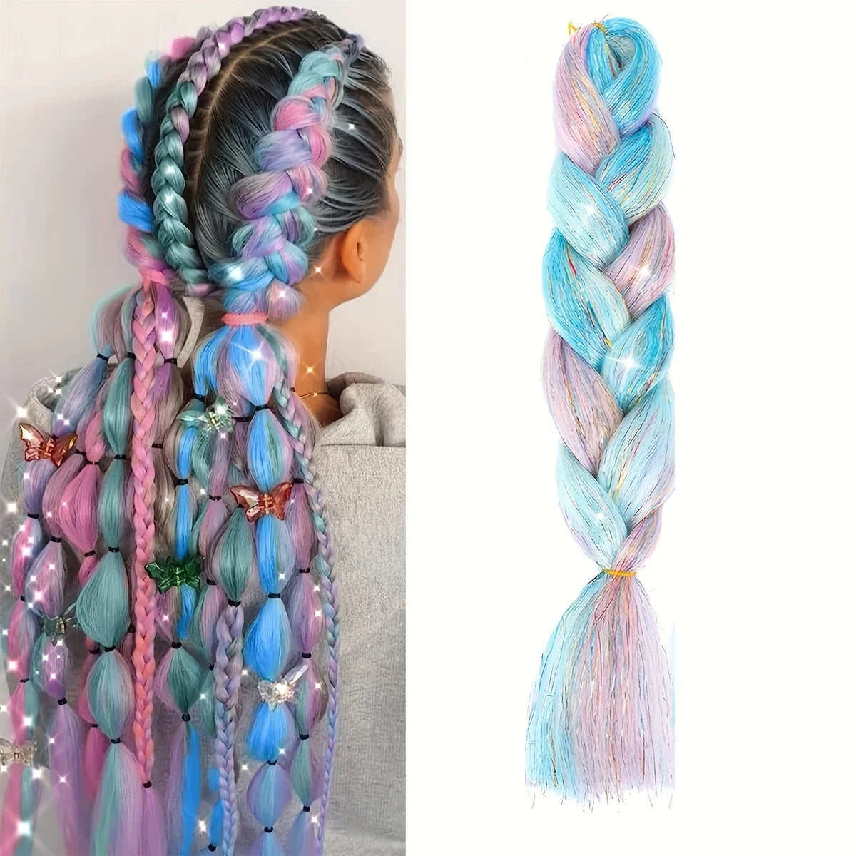 24 Inch Synthetic Yaki Kanekalon Braiding Hair – Kinky Straight | Ombre Piano Colors | Jumbo Braid - view 15