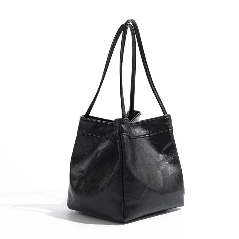 Bucket Bag for Women New Fashion Simple Handbag | Classic Versatile Trendy Top-Handle Bags Small Bag Luxegan