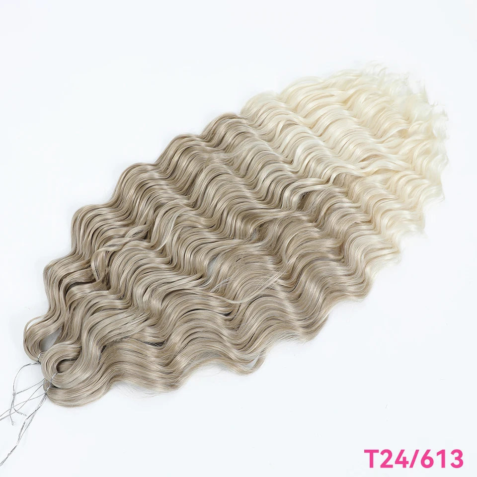 Anna Curls Loose Wave Synthetic Crochet Braiding Hair 24in | 50 Strands | 22 Colors - view 47