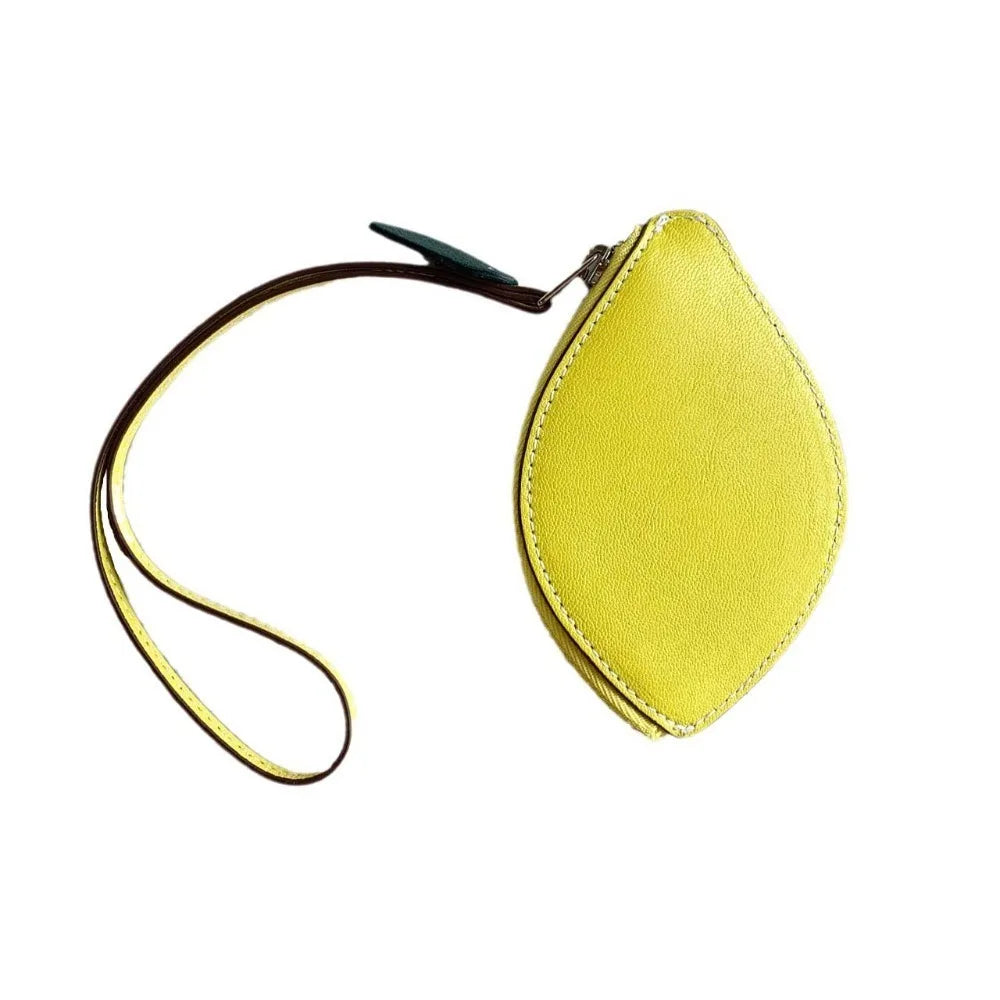 Polyester Cherry/Strawberry Coin Purse | Cute Fruit Shape Keychain Earphone Bag Luxegan