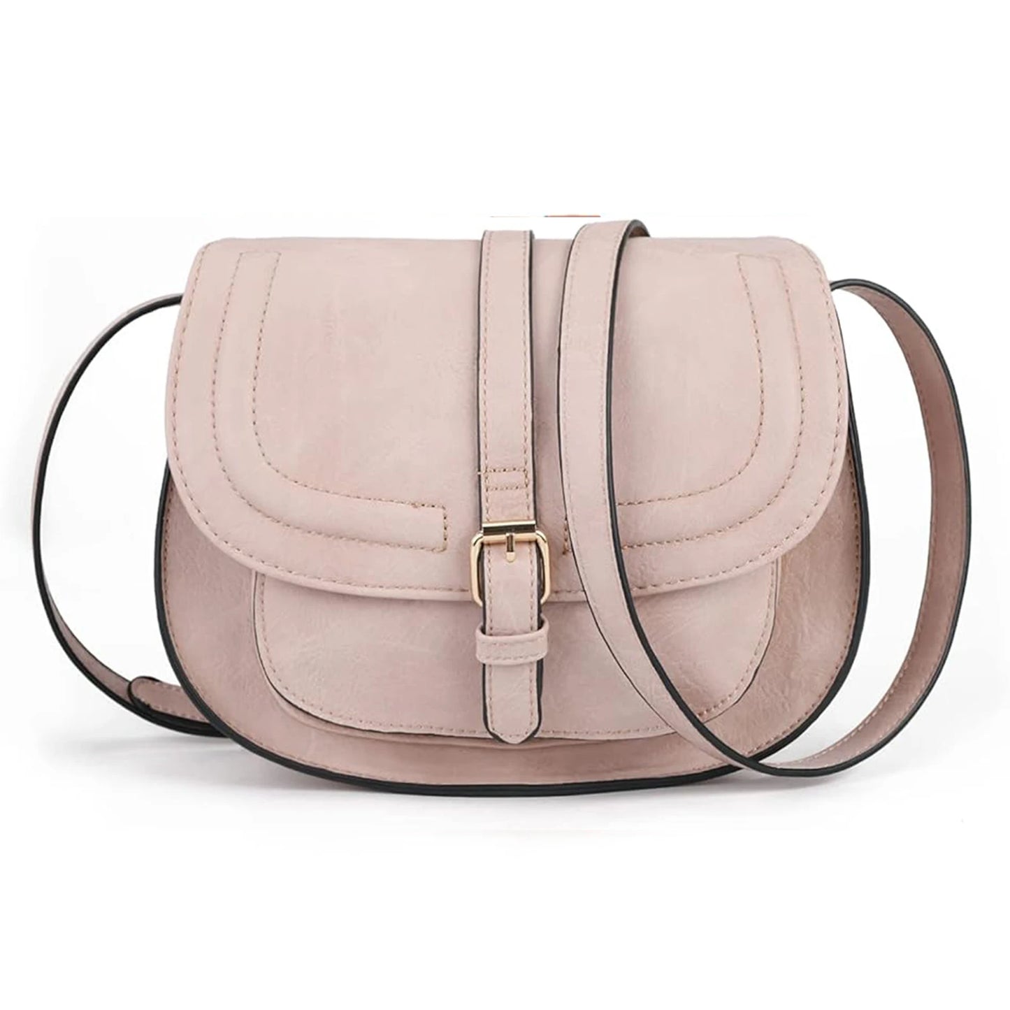 Small Vegan Leather Crossbody Bag | Vintage Lady Satchel Luxegan