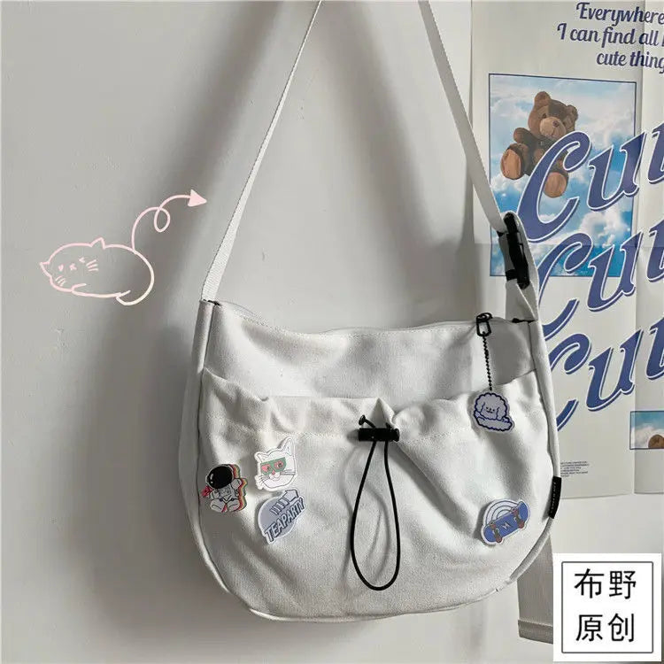 Canvas Diagonal Cross Bag | Youth Fashion Casual Shoulder Bag & Messenger Bag Luxegan