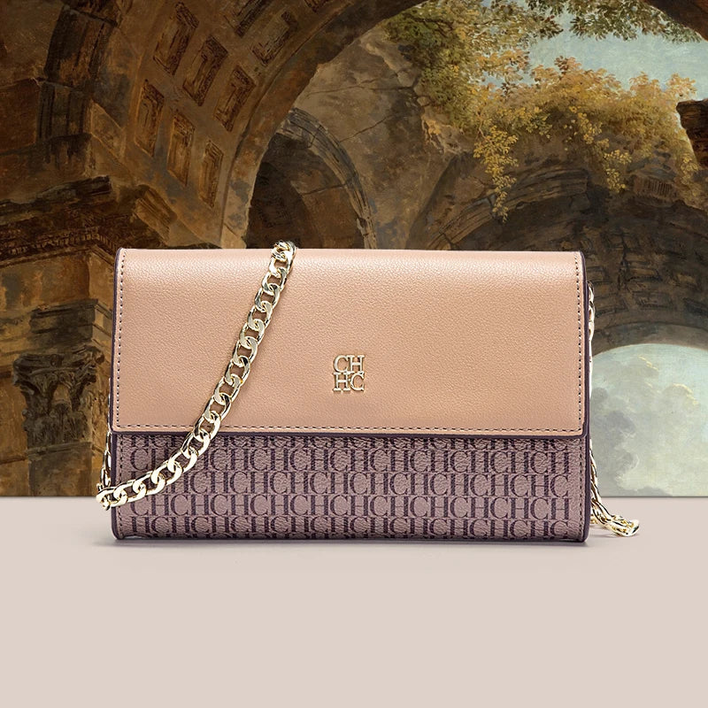 Light Luxury Chain Crossbody Bag | Exquisite Solid Color Square Purse Luxegan