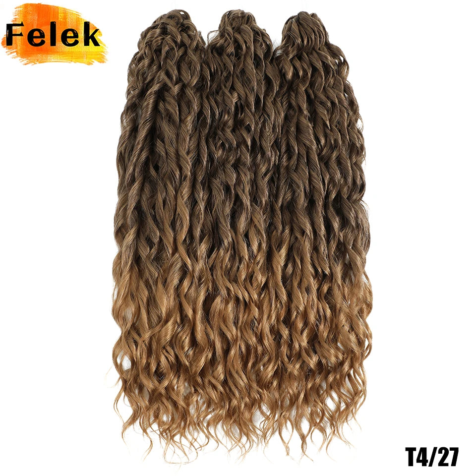 Jessica Hair Deep Wavy Twist Crochet Hair 22 Inch | 100G | 54 Colors | 3 Packs/Lot