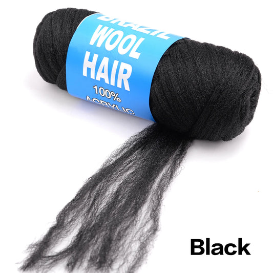 Brazilian Wool Hair 70g – Flame Retardant Synthetic Fiber | Dirty Braids | Dreadlocks | Twist - view 2