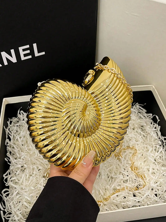 Conch Niche Design Bag | Creative Acrylic Chain Bag & Versatile Crossbody Bag Luxegan